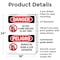 Signmission Do Not Climb Shelves At Any Time Bilingual, 18 in W x Rectangle, Plastic OS-2PACK-DS-P-1824-VS-1788 - alternate 5